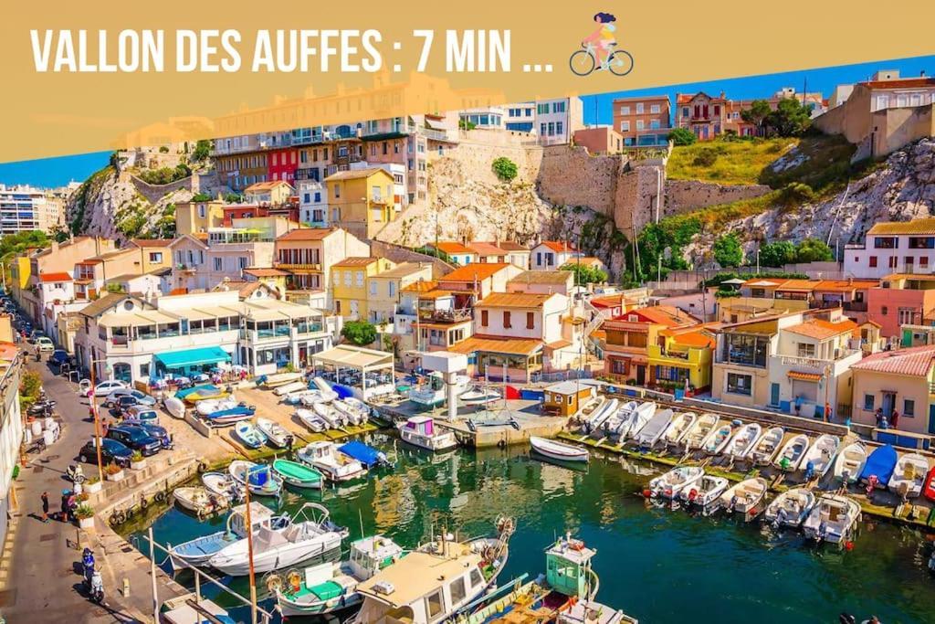מרסיי Divine Idylle Central Vieux-Port Terrasse Clim מראה חיצוני תמונה